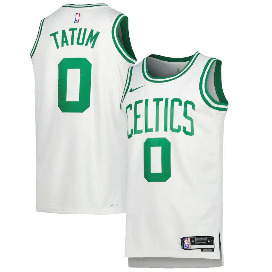 Men Boston Celtics #0 Jayson Tatum Nike White Association Edition 2022-23 Swingman NBA Jersey->golden state warriors->NBA Jersey